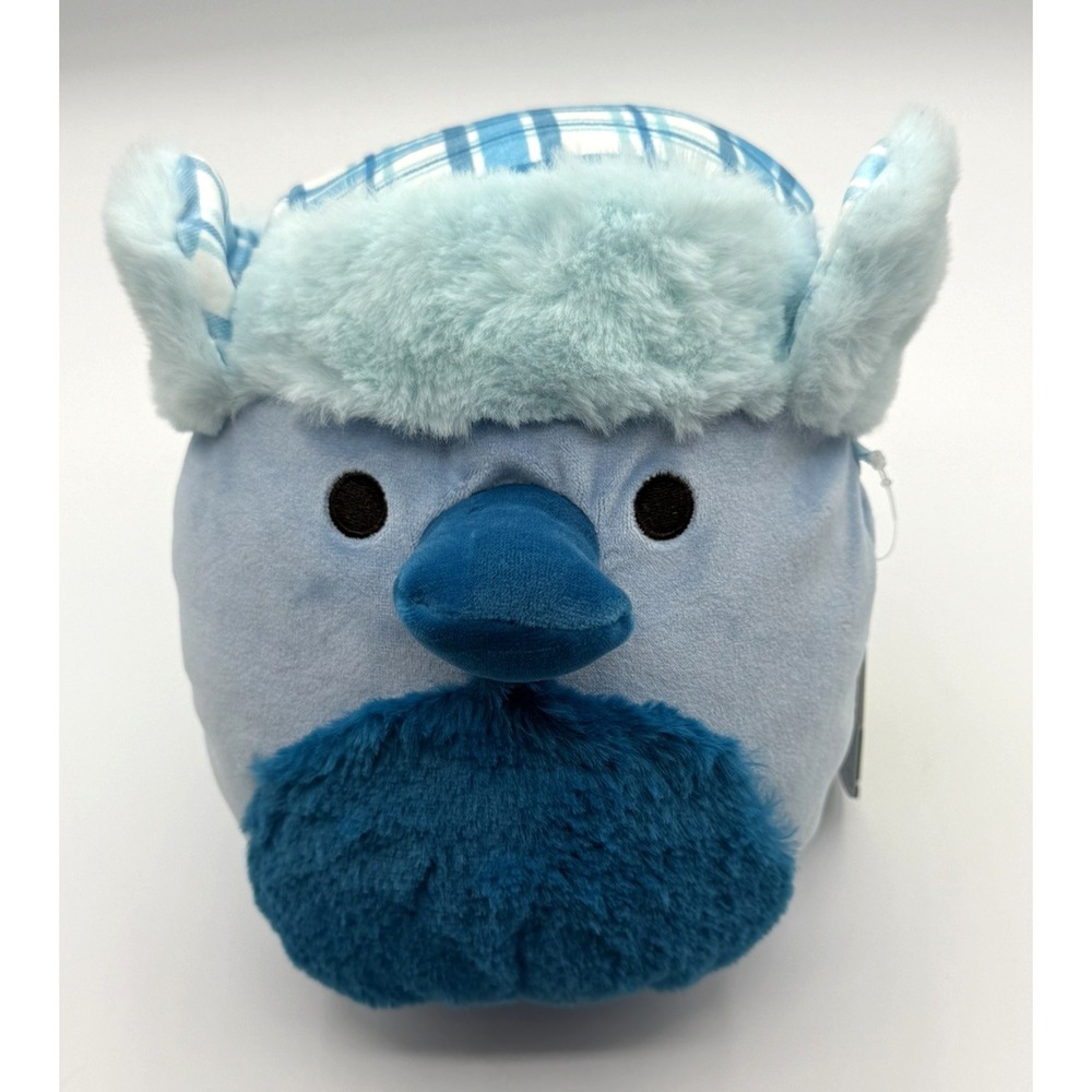 Squishmallows Blue Powell Platypus Plush Winter Hat 8" NWT Kelly Toys 2023